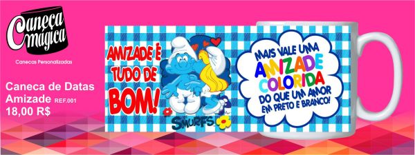 Caneca Personalizada Amizade /001
