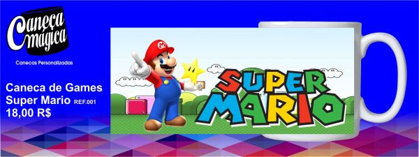 Caneca Personalizada Super Mario